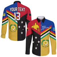 Custom Text and Number Torba PNG Day Long Sleeve Button Shirt 2022 Simple Polynesia LT13 - Wonder Print Shop
