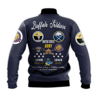 African Jacket - Buffalo Soldiers Baseball Jacket - Wonder Print Shop