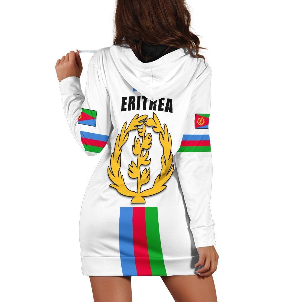 Eritrea Hoodie Dress Striped LT13 - Wonder Print Shop