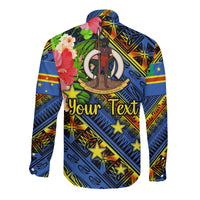 (Custom Personalised) Vanuatu Tafea Hawaii Long Sleeve Button Shirt Independence Be Proud LT8 - Wonder Print Shop