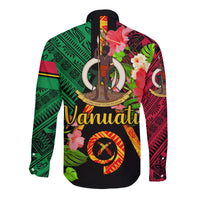 Vanuatu Hawaii Long Sleeve Button Shirt Independence Be Proud Vanuatu Flag LT8 - Wonder Print Shop