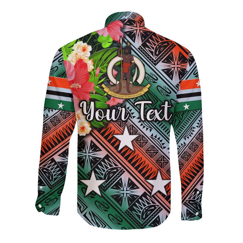 (Custom Personalised) Vanuatu Penama Hawaii Long Sleeve Button Shirt Independence Be Proud LT8 - Wonder Print Shop