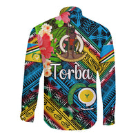 Vanuatu Torba Hawaii Long Sleeve Button Shirt Independence Be Proud LT8 - Wonder Print Shop