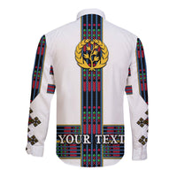 (Custom Personalised) Eritrea Hawaii Long Sleeve Button Shirt Fancy Simple Tibeb Style - Flag Style LT8 - Wonder Print Shop