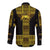 Ethiopia Hawaii Long Sleeve Button Shirt Ethiopian Lion Of Judah Tibeb Vibes - Black LT8 - Wonder Print Shop