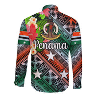 Vanuatu Penama Hawaii Long Sleeve Button Shirt Independence Be Proud LT8 - Wonder Print Shop
