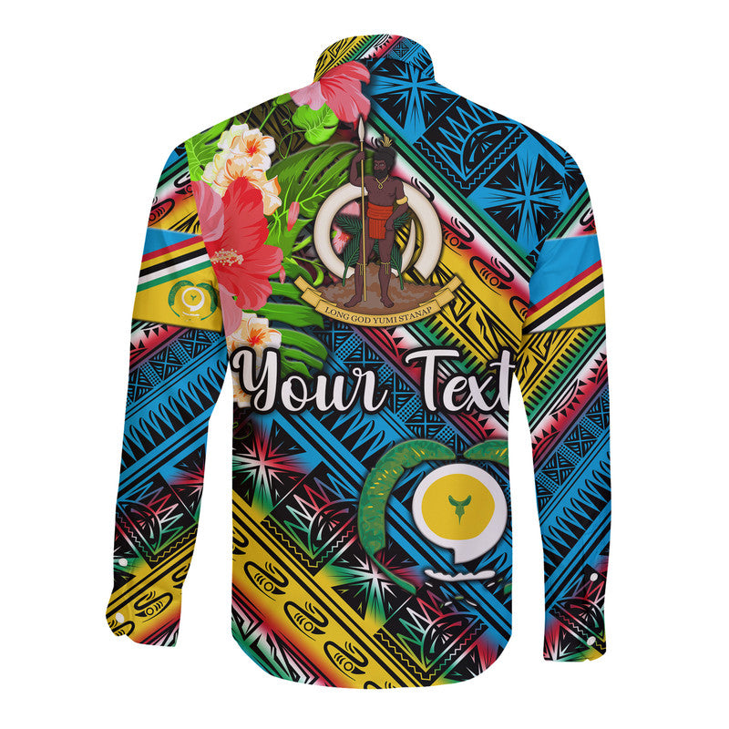 (Custom Personalised) Vanuatu Torba Hawaii Long Sleeve Button Shirt Independence Be Proud LT8 - Wonder Print Shop