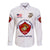 (Custom) Montford Point Marines Hawaii Long Sleeve Button Shirt African-American Marine Corps Original - White LT8 - Wonder Print Shop