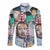 Civil Rights Leaders Hawaii Long Sleeve Button Shirt Newspaper Art Version LT8 - Wonder Print Shop