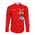 (Custom Personalised) Tuskegee Airmen Hawaii Long Sleeve Button Shirt The Red Tails Simplified Vibes - Red LT8 - Wonder Print Shop