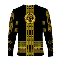 Eritrea Long Sleeve Shirt Fancy Tibeb Vibes NO.1 Ver - Black LT8 - Wonder Print Shop