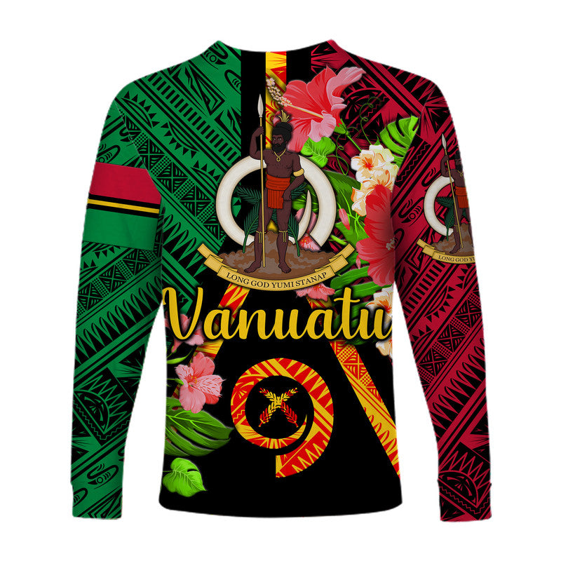 Vanuatu Long Sleeve Shirt Independence Be Proud Vanuatu Flag LT8 - Wonder Print Shop
