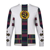 Eritrea Long Sleeve Shirt Fancy Simple Tibeb Style - Flag Style LT8 - Wonder Print Shop