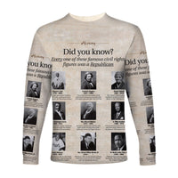 Civil Rights Leaders Long Sleeve Shirt Did You Know History Vibes LT8 - Wonder Print Shop