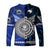 Samoa and New Zealand Long Sleeve Shirt Together Blue LT8 - Wonder Print Shop