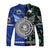 Samoa and New Zealand Long Sleeve Shirt Together Paua Shell LT8 - Wonder Print Shop