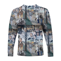 Civil Rights Leaders Long Sleeve Shirt Color Painting Style NO.1 LT8 - Wonder Print Shop