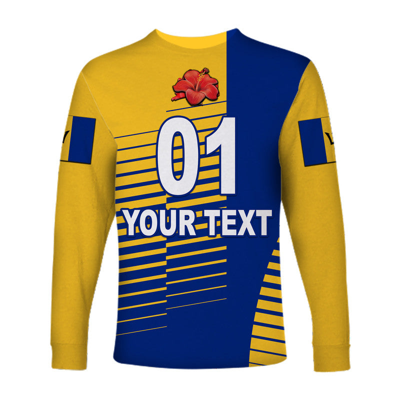 (Custom Personalised) Barbados Cricket Pride Long Sleeve Shirt Simple Style LT8 - Wonder Print Shop