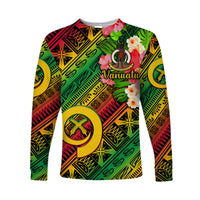 Vanuatu Long Sleeve Shirt Independence Be Proud Vanuatu Flag Gradient Vibes LT8 - Wonder Print Shop