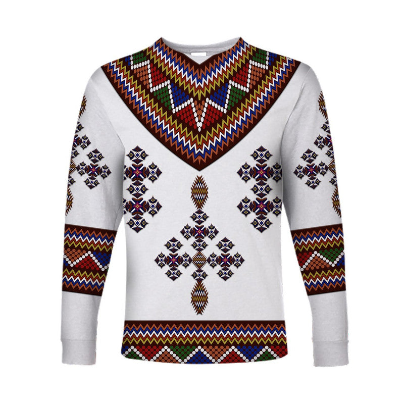 Ethiopia Long Sleeve Shirt Ethiopian Tibeb Proud Version LT8 - Wonder Print Shop