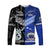 Samoa and New Zealand Long Sleeve Shirt Together Black LT8 - Wonder Print Shop