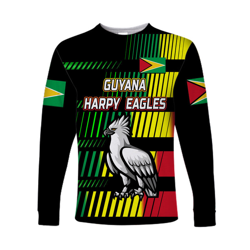 custom-personalised-guyana-cricket-harpy-eagles-long-sleeve-shirt-original-style-black