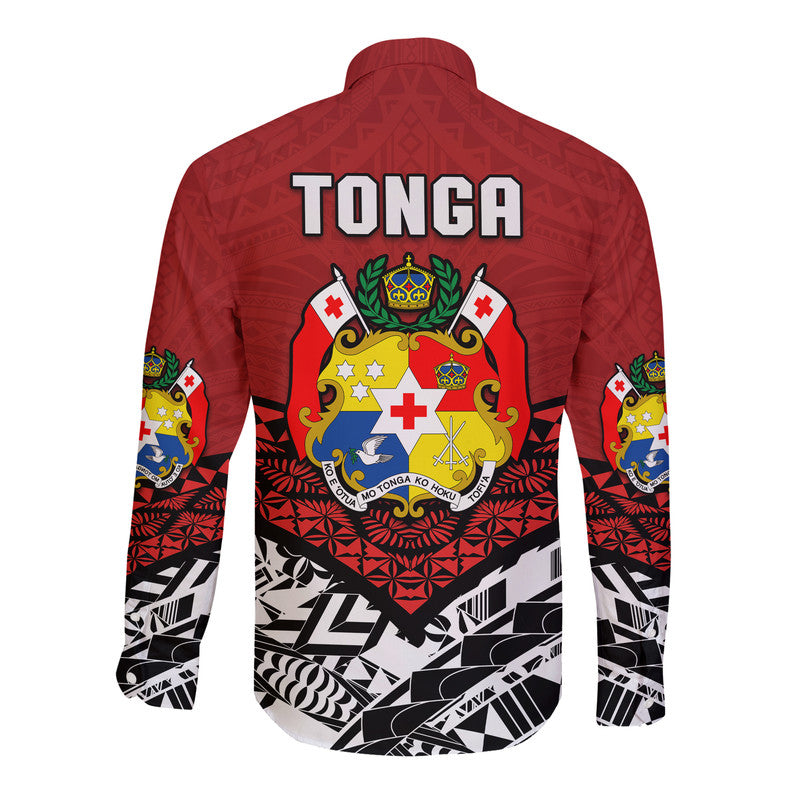Tonga Long Sleeve Button Shirt Independence Anniversary Special Version 2022 - Wonder Print Shop