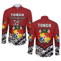 Tonga Long Sleeve Button Shirt Independence Anniversary Special Version 2022 - Wonder Print Shop