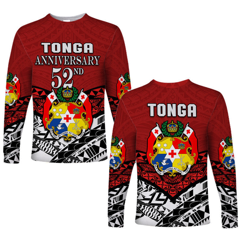 Tonga Long Sleeve Shirt Independence Anniversary Special Version 2022 - Wonder Print Shop