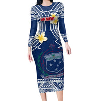 custom-personalised-samoa-long-sleeves-dress-samoan-plumeria-flowers-mix-polynesian-pattern-ver01