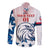 (Custom Personalised) USA Rugby Hawaii Long Sleeve Button Shirt Original Vibes - White LT8 - Wonder Print Shop