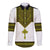 Ethiopia Tibeb Hawaii Long Sleeve Button Shirt Royal Ethiopian Cross LT13 - Wonder Print Shop