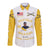 (Custom Personalised) Buffalo Soldiers Motorcycle Club BSMC Hawaii Long Sleeve Button Shirt Simple Style - White Gold LT8 - Wonder Print Shop