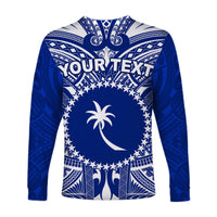 (Custom Personalised) Chuuk Long Sleeve Shirt Micronesia Simple Pattern LT13 - Wonder Print Shop