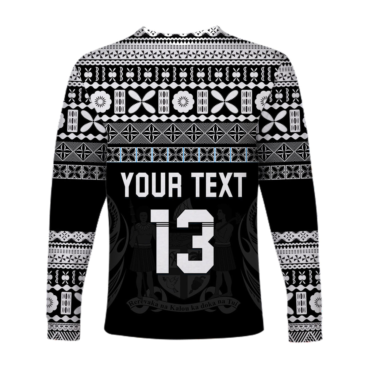 (Custom Text and Number) Fiji Rugby Long Sleeve Shirt Lifestyle 2022 Flying Fijians LT13 - Wonder Print Shop