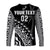 Custom Text And Number Fiji Rugby Long Sleeve Shirt Fijian Cibi Dance Tapa Pattern Black - Wonder Print Shop