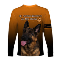 German Shepherd Long Sleeve Shirt My Best Friend LT13 - Wonder Print Shop