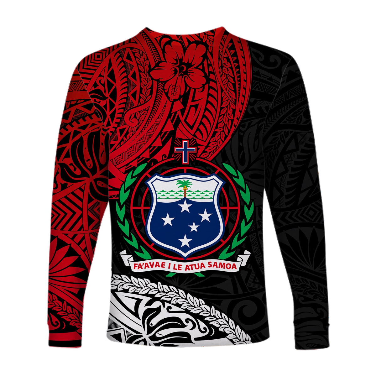 Samoa Long Sleeve Shirt Beloved Samoan Mix Polynesian Pattern LT13 - Wonder Print Shop