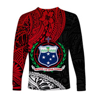 Samoa Long Sleeve Shirt Beloved Samoan Mix Polynesian Pattern LT13 - Wonder Print Shop