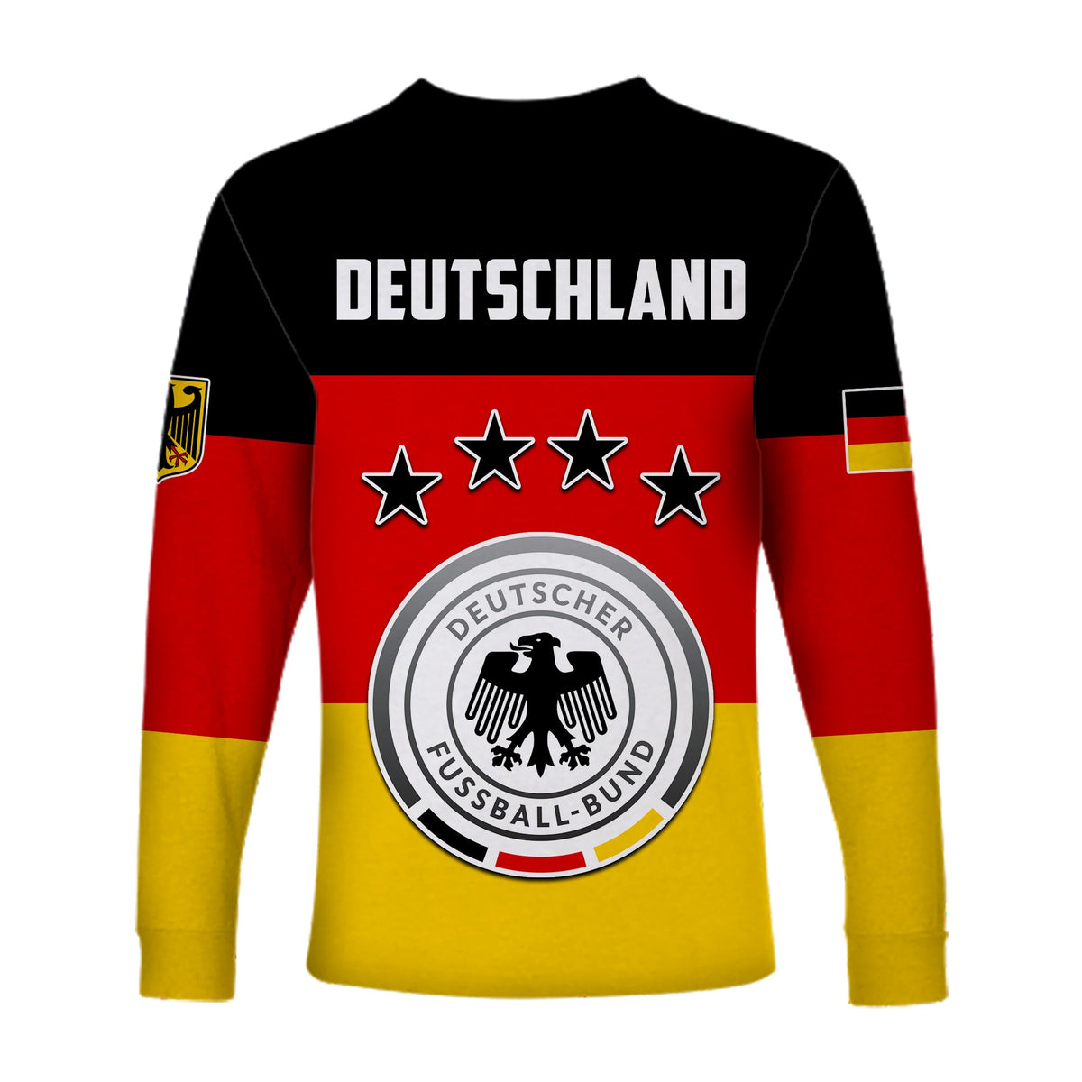 Germany Football Long Sleeve Shirt Deutschland Sporty Style LT13 - Wonder Print Shop
