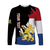 (Custom Personalised) Netherlands Long Sleeve Shirt Style Flag and Map Holland LT13 - Wonder Print Shop