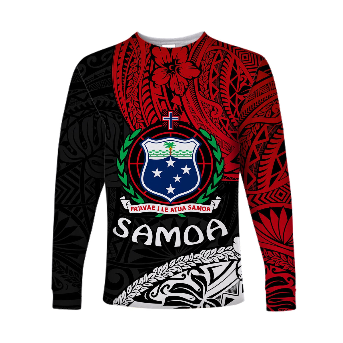 Samoa Long Sleeve Shirt Beloved Samoan Mix Polynesian Pattern LT13 - Wonder Print Shop