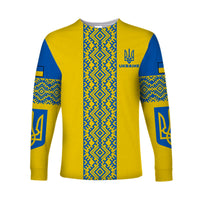 (Custom Personalised) Ukraine Long Sleeve Shirt Ukrainian Pattern LT13 - Wonder Print Shop