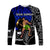 Siva Samoa Long Sleeve Shirt Samoan Dance Mix Blue Polynesian LT13 - Wonder Print Shop