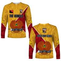 The Kumuls PNG Long Sleeve Shirt Papua New Guinea Polynesian Dynamic Style - Wonder Print Shop