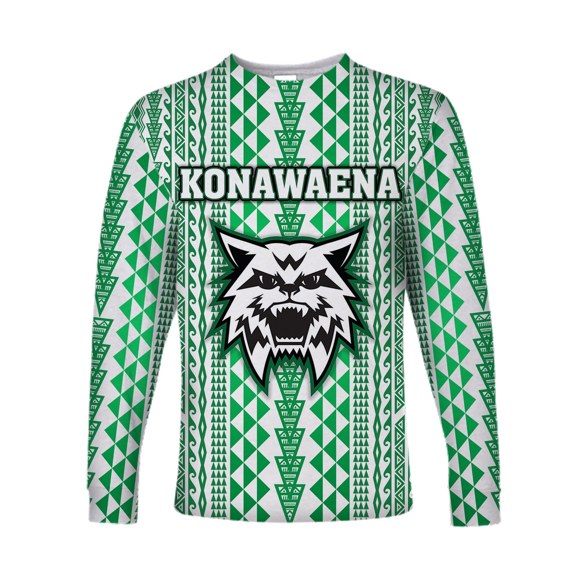 (Custom Personalised) Hawaii Konawaena Wildcats School Long Sleeve Shirt Simple Style LT8 - Wonder Print Shop