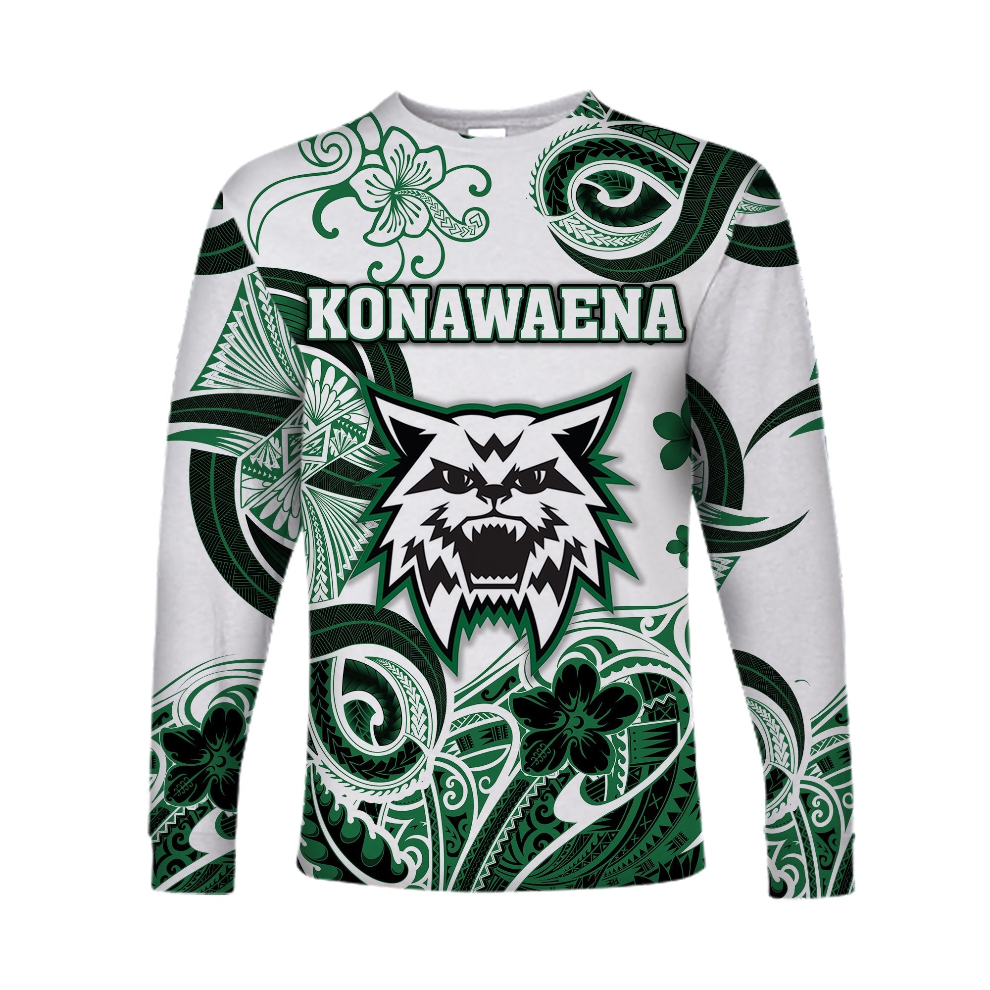 (Custom Personalised) Hawaii Konawaena Wildcats School Long Sleeve Shirt Unique Style LT8 - Wonder Print Shop