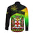 (Custom Personalised) Jamaica Lion Hawaii Long Sleeve Button Shirt Jamaican Pattern Version Reggae Colors LT13 - Wonder Print Shop