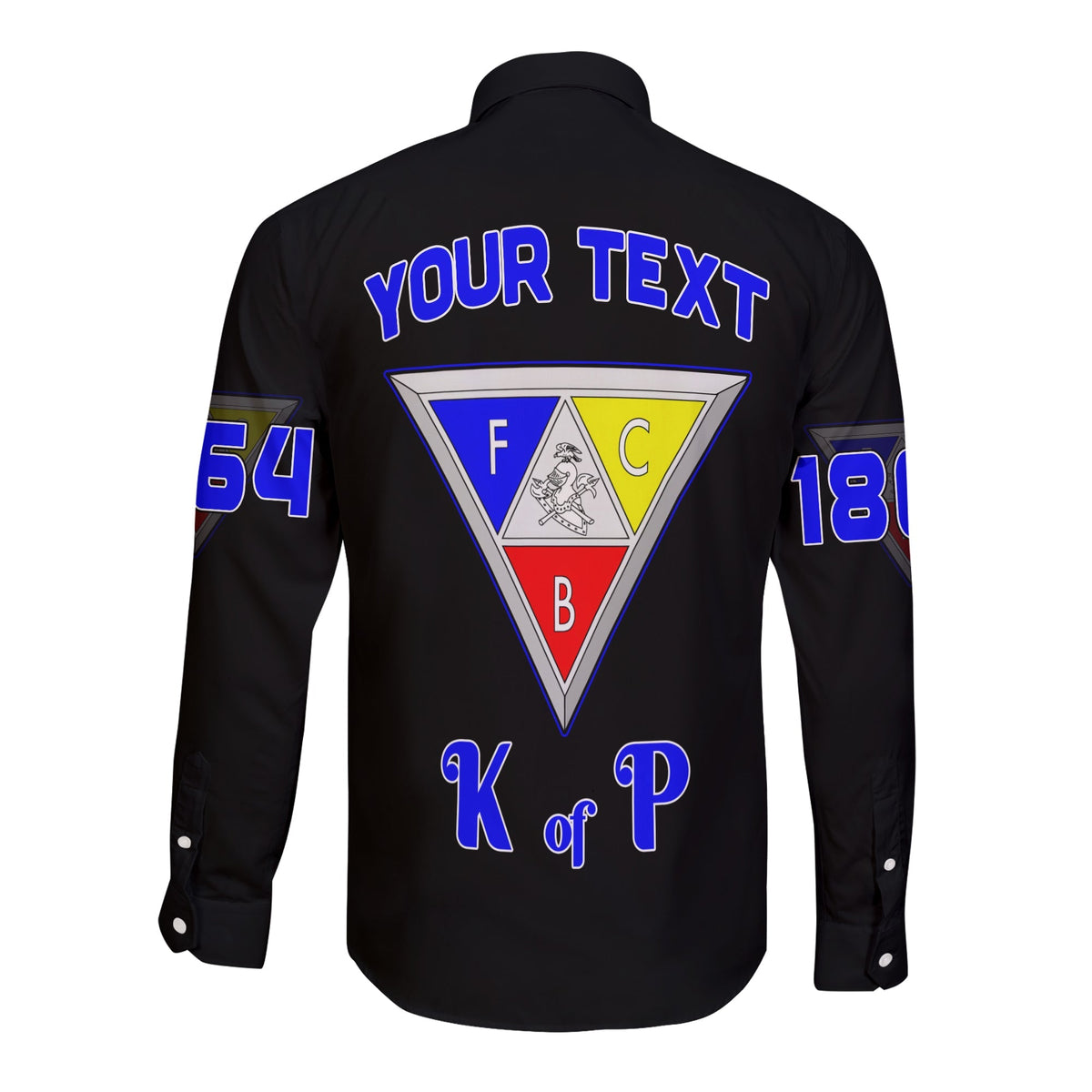 (Custom Personalise) Knights of Pythias Long Sleeve Button Shirt Since 1864 Simple Style LT13 - Wonder Print Shop