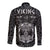 Viking Dad Long Sleeve Button Shirt Happy Fathers Day Style Runes and Mjolnir LT13 - Wonder Print Shop
